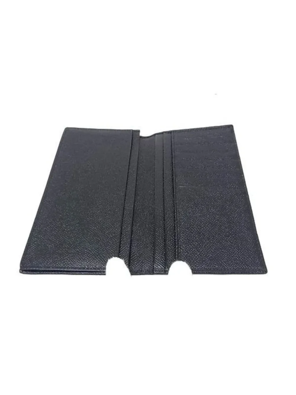 Bvlgari Wallet Classico Black Gray Leather Bifold Billfold